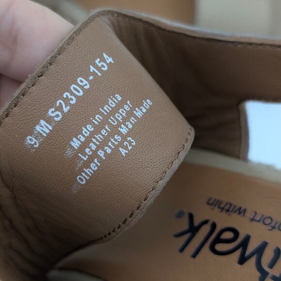 SoftWalk Hartley Espadrille Wedge Sandal Women's Leather Beige Size US9M EU40 - Picture 7 of 12